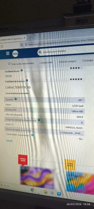 TV LG 49 Negra Smart