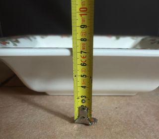 Piatto quadrato in ceramica Tiffany Boutique