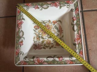 Piatto quadrato in ceramica Tiffany Boutique