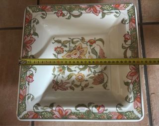 Piatto quadrato in ceramica Tiffany Boutique