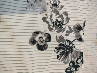 Camisa Massimo Dutti flores rayas