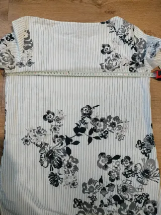 Camisa Massimo Dutti flores rayas