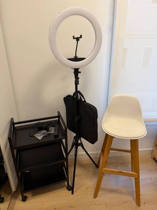 Aro de luz LED 46cm con trípode