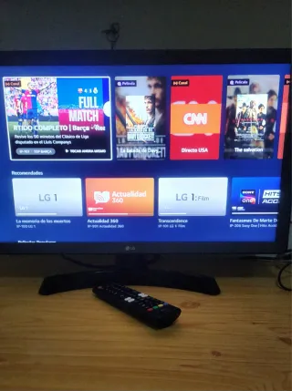 Televisión LG Smart TV Negra
