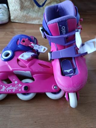 Patines en línea y protecciones niña