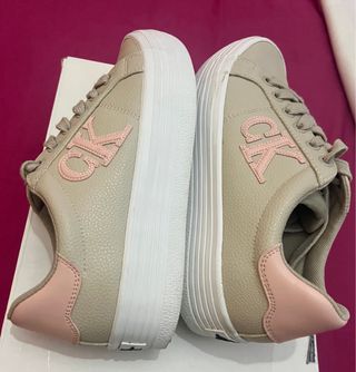 Deportivas Calvin Klein Beige/Rosa Talla 36