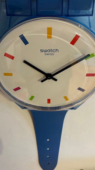 Orologio murale gigante Swatch Pop Vintage