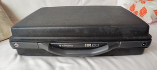 Maleta de trabajo Samsonite negra (vintage)