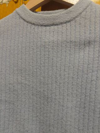 Jersey crop azul pastel