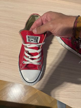 Converse Rojas Originales Talla 40