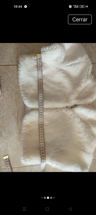 Torera blanca peluche