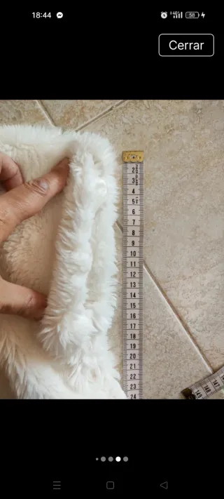 Torera blanca peluche