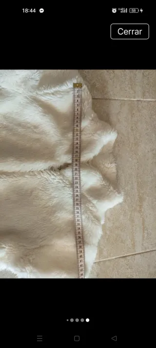 Torera blanca peluche