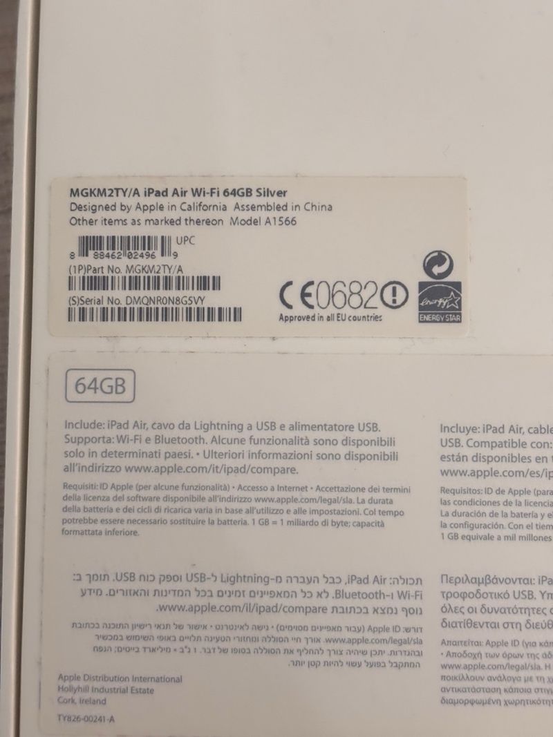 Tablet iPad Air 2 Wifi 64GB Blanco plata afbeelding 9