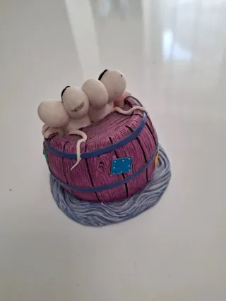 Set Diddl cartellina, lettere, statuetta