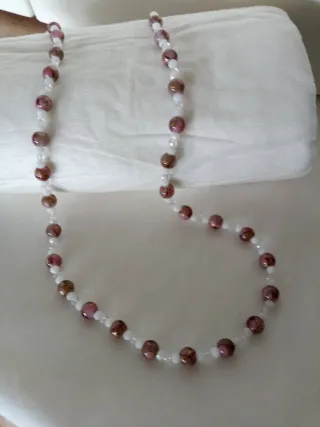 Collana cristallo agata e quarzo