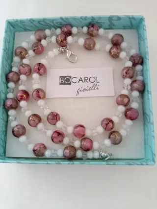 Collana cristallo agata e quarzo