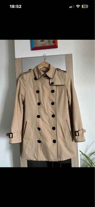 Gabardina Burberry Beige Talla XS