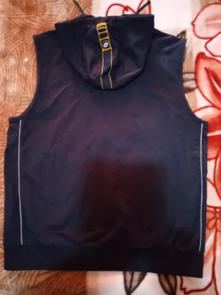 Lotto Felpa smanicato in cotone con cappuccio tgL