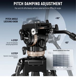 Trípode Neewer 6 Niveles Contrapeso Dinámico