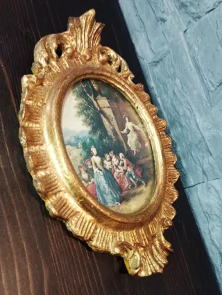 Quadro Vintage Italiano "Scena Galante"