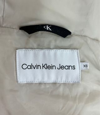 Abrigo Calvin Klein Beige Mujer Talla XS
