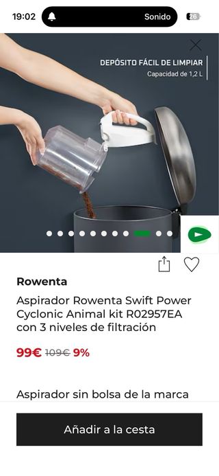 Aspirador Rowenta Swift Power Cyclonic