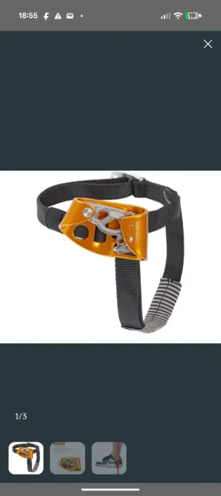 Bloqueador de pie para escalada