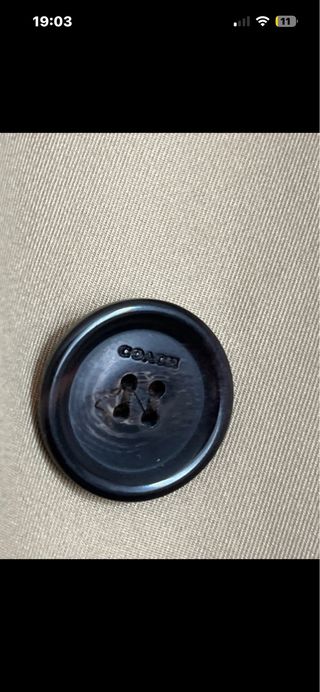 Gabardina COACH Beige Talla XS