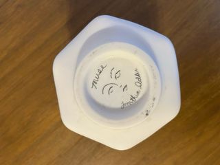 Portavelas Jonathan Adler Muse Cerámica Blanco