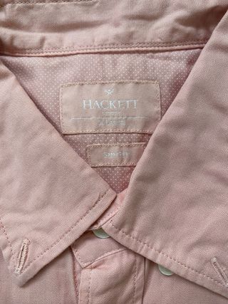 Camisa HACKETT rosa salmón