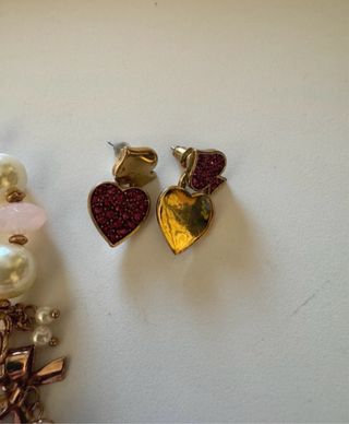 Set Betsey Johnson Corazón y Pendientes