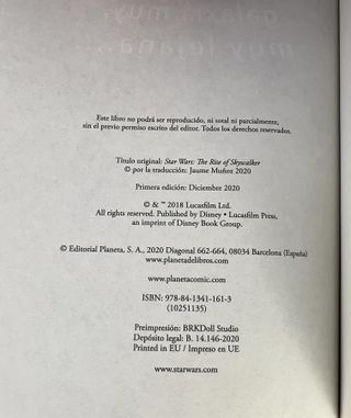 #828 Star Wars Episodio IX El ascenso de Skywalker