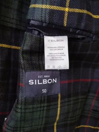 Blazer Silbon Tartán Verde Multicolor