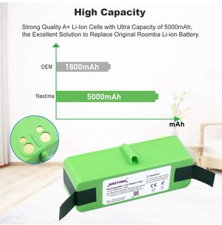 Batería nueva iRobot Roomba alta capacidad 5000mAh