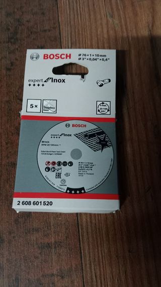 Disco Bosch Expert Inox Ø76x1x10mm (5 uds)