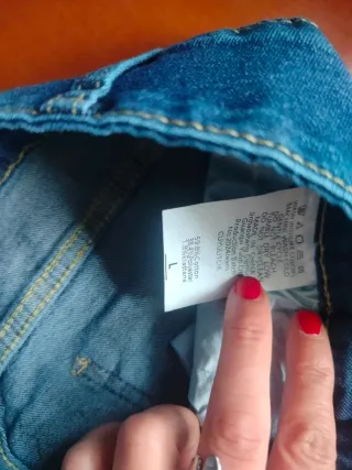 Pantalones campana elásticos talla L