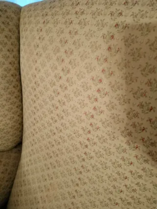 Orejeros beige con estampado floral