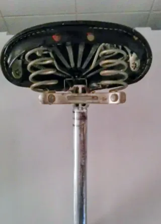 Sillín Bici Vintage Retro Negro