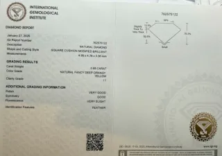 Diamante IGI 0.69 Ct Fancy Natural Marrón