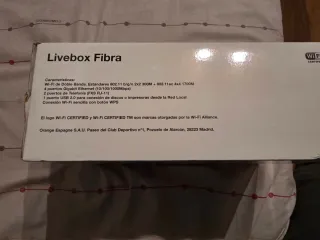 Routers Livebox Fibra Negro Orange