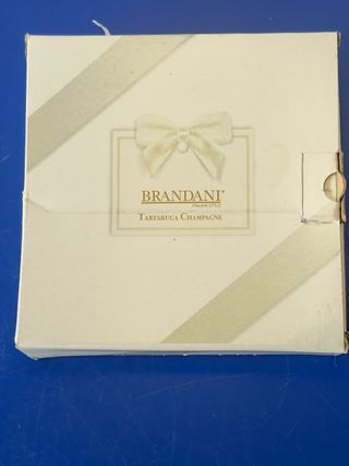 Vassoietto Tartaruga Brandani in Vetro Champagne