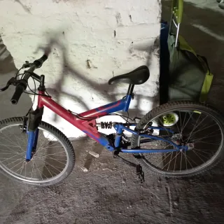 Bicicleta Montaña 24 Roja/Azul