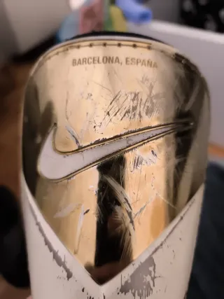 Espinilleras Nike Ronaldinho Doradas