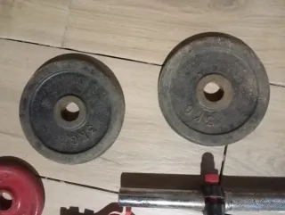 Barras, discos y mancuernas