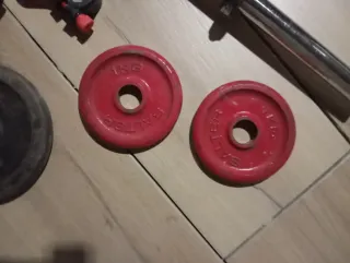 Barras, discos y mancuernas