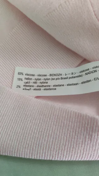 Chaqueta Zara punto rosa