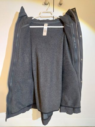 Abrigo Forclaz Impermeable Negro/Gris