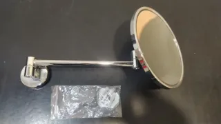 Espejo de aumento plateado