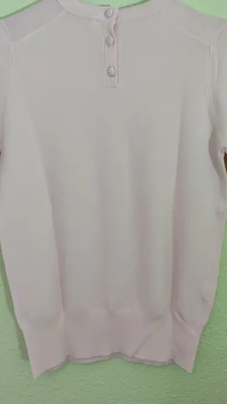 Jersey punto Zara rosa básico